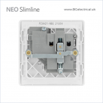 BRITISH GENERAL - BG Neo Slimline 13A Socket & Switched Single Pole 1 Gang PCWH21 HK dst BRITISH GENERAL - BG Neo Slimline 13A Socket & Switched Single Pole 1 Gang PCWH21 HK dst