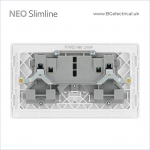 BRITISH GENERAL - BG Neo Slimline 13A 插座帶開關 Socket & Switched 單極 2位 PCWH22 白-香港代理 BRITISH GENERAL - BG Neo Slimline 13A 插座帶開關 Socket & Switched 單極 2位 PCWH22 白-香港代理
