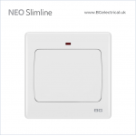BRITISH GENERAL - BG Neo Slimline Wide Rocker 20A/16AX inductive rated 20A 2Pole 1 Gang LED Indicator PCWH31W HK dst BRITISH GENERAL - BG Neo Slimline Wide Rocker 20A/16AX inductive rated 20A 2Pole 1 Gang LED Indicator PCWH31W HK dst