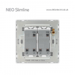 British General - BG Neo Slimline-Edge To Edge Switches 2Way 2Gang PCWH42E HK dst British General - BG Neo Slimline-Edge To Edge Switches 2Way 2Gang PCWH42E HK dst