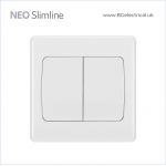 BRITISH GENERAL - BG Neo Slimline -Wide Rocker 20A/16AX 2Way 2Gang PCWH42W HK dst BRITISH GENERAL - BG Neo Slimline -Wide Rocker 20A/16AX 2Way 2Gang PCWH42W HK dst