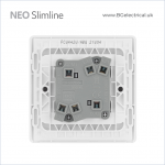 BRITISH GENERAL - BG Neo Slimline -Wide Rocker 20A/16AX 2Way 2Gang PCWH42W HK dst BRITISH GENERAL - BG Neo Slimline -Wide Rocker 20A/16AX 2Way 2Gang PCWH42W HK dst