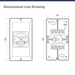 BG British General DC Isolator IP66 Waterproof Curved Switch 4Pole Solar application UV CPDC432