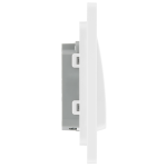BG - British General Evolve PCDCL12WW IP20 20A 16AX Wide Rocker Light Switch 1G 2 Way Pearlescent White