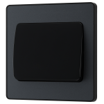 BG - British General Evolve PCDMG12WB IP20 20A 16AX Wide Rocker Light Switch 1G 2 Way Matt Grey