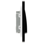 BG - British General Evolve PCDMG12WB IP20 20A 16AX Wide Rocker Light Switch 1G 2 Way Matt Grey