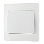 BG - British General Evolve PCDCL13WW 20A 16AX Wide Rocker Intermediate Light Switch 1G Pearlescent White