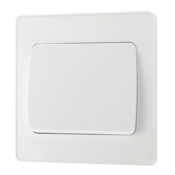 BG - British General Evolve PCDCL13WW 20A 16AX Wide Rocker Intermediate Light Switch 1G Pearlescent White
