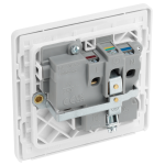 BG - British General Evolve PCDCL21W IP20 13A Socket with Switched 1G Pearlescent White