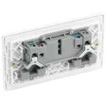 BG - British General Evolve PCDCL22W IP20 13A Socket with Switched 2G Pearlescent White