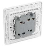 BG - British General Evolve PCDCL42WW IP20 20A 16AX Wide Rocker Light Switch 2G 2 Way Pearlescent White