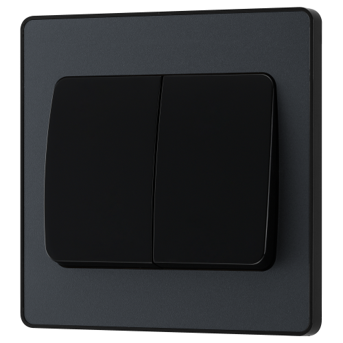 BG - British General Evolve PCDMG42WB IP20 20A 16AX Wide Rocker Light Switch 2G 2 Way Matt Grey