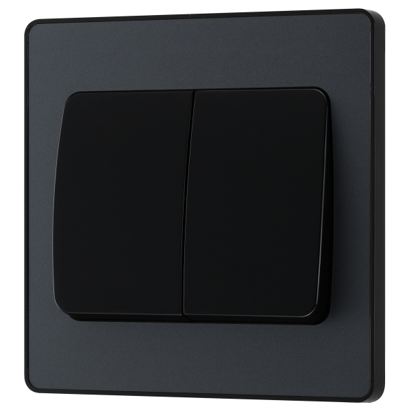BG - British General Evolve PCDMG42WB IP20 20A 16AX Wide Rocker Light Switch 2G 2 Way Matt Grey