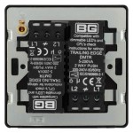 BG - British General Evolve PCDMG81B Single Trailing Edge Dimmer Switch 2 Way Puss On/ Off 1G Matt Grey