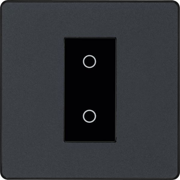 BG - British General Evolve PCDMGTDM1B Touch Dimmer 1Gang Matt Grey