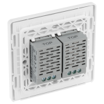 BG - British General Evolve PCDCLTDM2W Touch Dimmer 2Gang Pearlescent White