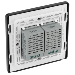 BG - British General Evolve PCDMGTDM2B Touch Dimmer 2Gang Matt Grey