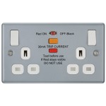 BG - British General Metal Clad MC522RCD 13A RCD Protected Socket  2G 