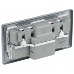 BG - British General Metal Clad MC522RCD 13A RCD Protected Socket  2G 