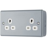 BG - British General Metal Clad MC524 IP20 13A Socket 2G 