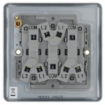 BG - British General Metal Clad MC543 IP20 20A 16AX Switch 3G 2 Way 
