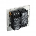 BG - British General Evolve PCDCL82W Trailing Edge Dimmer Switch 2 Way Puss On/ Off 2G Pearlescent White