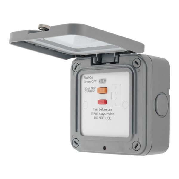 BG - WP55RCD IP66 WeatherProof 13A Fused Unswitched RCD BG - WP55RCD IP66 WeatherProof 13A Fused Unswitched RCD