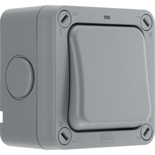 BG WP12 IP66 20AX UV stable Wide Rocker Single Switch/ 2 Way/ Weatherproof (2way / 1way Applicable)