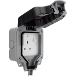 BG UV stable IP66 13A RCD Single Switch / Socket / Neon WP21 Storm Weatherproof