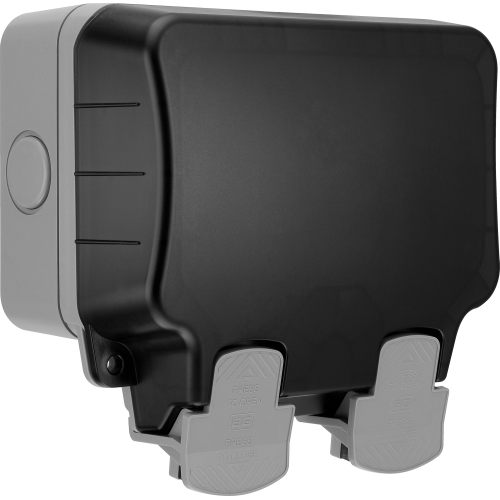 BG UV stable IP66 13A Double Switch / Socket / Neon WP22 Storm Weatherproof