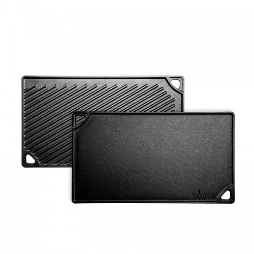 LODGE - Seasoned Cast Iron Grill / Griddle 16.75In & 9.5In LDP3INT