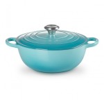 LE CREUSET - 26cm Marmite 4.1L Bleu Caraibes 21114261700430 LE CREUSET - 26cm Marmite 4.1L Bleu Caraibes 21114261700430