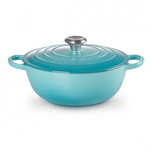 LE CREUSET - 26cm Marmite 4.1L Bleu Caraibes 21114261700430
