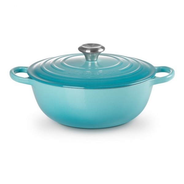 LE CREUSET - 26cm Marmite 4.1L Bleu Caraibes 21114261700430 LE CREUSET - 26cm Marmite 4.1L Bleu Caraibes 21114261700430