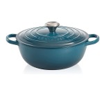 LE CREUSET - 26cm Marmite 4.1L Deep Teal 21114266420430 LE CREUSET - 26cm Marmite 4.1L Deep Teal 21114266420430