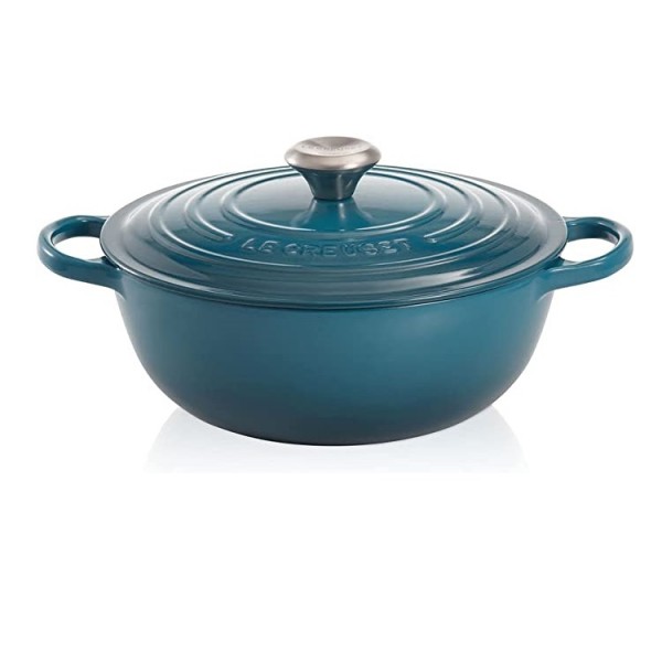 LE CREUSET - 26cm Marmite 4.1L Deep Teal 21114266420430 LE CREUSET - 26cm Marmite 4.1L Deep Teal 21114266420430