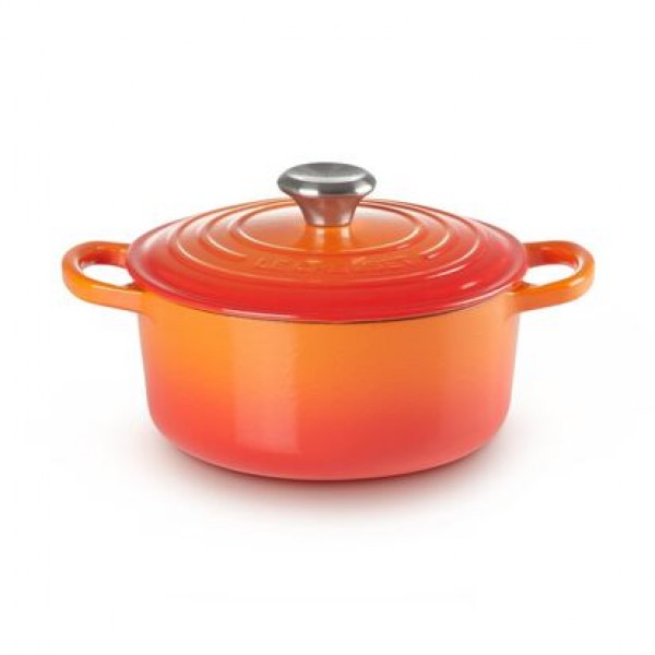 LE CREUSET - 22cm Round Casserole 3.3L Volcanique 21177220902430 LE CREUSET - 22cm Round Casserole 3.3L Volcanique 21177220902430