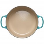 LE CREUSET - 24cm Round Casserole 4.2L Bleu Caraibes 21177241702430 LE CREUSET - 24cm Round Casserole 4.2L Bleu Caraibes 21177241702430