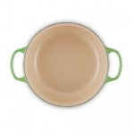 LE CREUSET - 24cm Round Casserole 4.2L Bamboo Green 21177244082430 LE CREUSET - 24cm Round Casserole 4.2L Bamboo Green 21177244082430