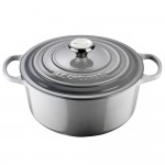 LE CREUSET - 24cm Round Casserole 4.2L Mist Grey 21177245412430 LE CREUSET - 24cm Round Casserole 4.2L Mist Grey 21177245412430