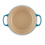 LE CREUSET - 24cm Round Casserole 4.2L Deep Teal 21177246422430 LE CREUSET - 24cm Round Casserole 4.2L Deep Teal 21177246422430