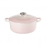 LE CREUSET - 24cm Round Casserole 4.2L Shell Pink 21177247774430 LE CREUSET - 24cm Round Casserole 4.2L Shell Pink 21177247774430
