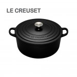 LE CREUSET - 26cm Round Casserole 5.3L Noir Mat 21177260000430 LE CREUSET - 26cm Round Casserole 5.3L Noir Mat 21177260000430