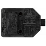 Masterplug ELS13B 1 socket 13A Trailing Extension Socket Black Heavy Duty Single PERMAPLUG