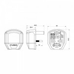 Masterplug 7W Rewireable Heavy Duty Plug 13A Fused White