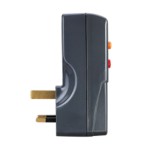 Masterplug - RCD SAFETY ADAPTOR 13A FUSED UK 3 PIN Gray Residual Current Device  ARCDKG-HF