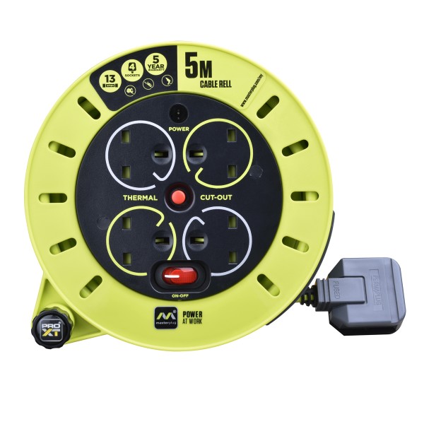 Masterplug PRO-XT CSU05134SL-PXA Cable Reel 5M  