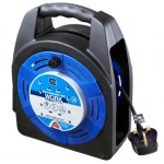 Masterplug HBT2013/4BL 20M Case Reel 4X 13A -  Blue & Black