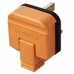 Masterplug HDPT13O Rewireable Heavy Duty Plug 13A Fused Orange PermaPlug 