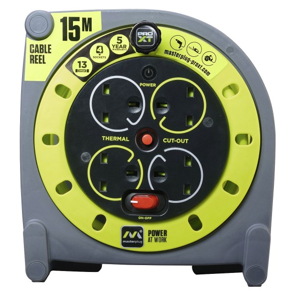 Masterplug PRO-XT HMU15134SL-PXA Case Reel 15M 
